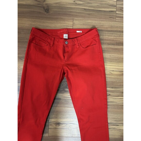 Arizona Jeans Super Skinny Red Denim Womens Size 13 Stretch Y2K - Picture 3 of 7